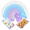 Epakh 200 Pcs Snowflake Party Favor Bags Cellophane, Snowflake Snack Bags for Team Self-adhesive, Clear Cookie Treats Candy Bag for Teams Birthday Theme Party Supplies view 1
