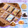 Epakh 200 Pcs Snowflake Party Favor Bags Cellophane, Snowflake Snack Bags for Team Self-adhesive, Clear Cookie Treats Candy Bag for Teams Birthday Theme Party Supplies view 2
