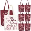 Shinylin 8 Pcs Bachelorette Tote Bags Vino Before Vows Wine Themed Canvas Tote Bags for Wine Bachelorette Bride Bridesmaid Gift Bridal Shower Party Decorations Wedding Favor Supplies view 1