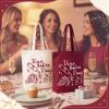 Shinylin 8 Pcs Bachelorette Tote Bags Vino Before Vows Wine Themed Canvas Tote Bags for Wine Bachelorette Bride Bridesmaid Gift Bridal Shower Party Decorations Wedding Favor Supplies view 2
