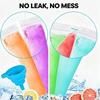 100 PCS Food-Grade Disposable Popsicle Bags with Funnel, Leak-Proof Freeze Pop Pouches for Homemade Ice Pops, Smoothies, Yogurt, Juice view 3
