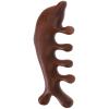 WATIIFUFU Wooden Dolphin Shaped Scalp Massager Comb Wide Tooth Hair Massage Tool for Head Neck Face Meridian Massage Relaxation view 1