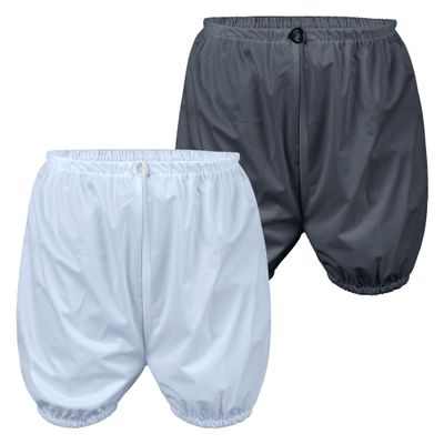 2Pack Adult Diaper Cover for Incontinence,Unisex Leak-Protection Pants Over Diapers Waterproof,Washable Adult Incontinence Briefs,Reusable Underwear for Men Women Supplies,Gray,S