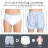2Pack Adult Diaper Cover for Incontinence,Unisex Leak-Protection Pants Over Diapers Waterproof,Washable Adult Incontinence Briefs,Reusable Underwear for Men Women Supplies,Gray,S view 3