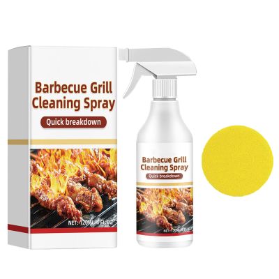 LLIJUOO 120ml Fast-Acting Heavy-Duty Grill Degreaser Spray - BBQ Degreaser Cleaner Heavy Duty for Baking Pan, Powerful Oven & Grill Cleaner Spray (1)