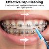 10PCS Interdental Brushes Between Teeth for Braces Cleaner, Shower Head Cleaning Brush for Small Hole, Multifunctional Crevice Cleaning Brush Set for Shower Head, Keyboard, Faucet Gap (Orange 1.2mm) view 4