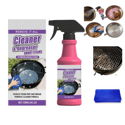 Acting Heavy-Duty Outdoor Grill Degreaser Spray, Heavy Duty for Burnt Food, BBQ Grill Cleaner -Grease Kitchen Cleaner for Stubborn Splatters, Stove Top, Grill, Drip Pans (1pc)