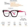 HOOBAY Photochromic Progressive Multifocus Reading Glasses For Women Men,Progressive Readers No Line Transition Sunglasses (Tortoiseshell Rose Red, 1.75, x) view 3