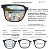 HOOBAY Photochromic Progressive Multifocus Reading Glasses For Women Men,Progressive Readers No Line Transition Sunglasses (Tortoiseshell Rose Red, 1.75, x) view 4