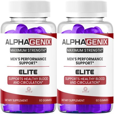 (2 Pack) Alpha Genix Gummies - AlphaGenix Advanced Formula Maximum Strength Gummys All Natural Support, Daily Premium AlphaGenix Gummy for Overall Health & Wellness Reviews, 120 Gummies for 2 Months