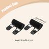 2 Pieces Thigh Brace Support Sauna Leg Sleeves Adjustable Sweat Trimmer Wraps Hook and Loop Fastener Comfortable Polyester Belt for Workout Support Su, Black view 3