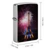 Custom Eiffel Tower Fireworks Lighter Case Personalized Metal Lighter Cover Holder Reusable Shockproof Protective Lighters Without Insert Gift for Men Women Dad Husband view 2