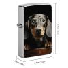 Custom Pad Dachshund Lighter Case Personalized Metal Lighter Cover Holder Reusable Shockproof Protective Lighters Without Insert Gift for Men Women Dad Husband view 2