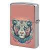 Custom Tiger Pattern Lighter Case Personalized Metal Lighter Cover Holder Reusable Shockproof Protective Lighters Without Insert Gift for Men Women Dad Husband view 1