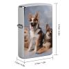 Custom Dogs Lighter Case Personalized Metal Lighter Cover Holder Reusable Shockproof Protective Lighters Without Insert Gift for Men Women Dad Husband view 2