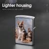 Custom Dogs Lighter Case Personalized Metal Lighter Cover Holder Reusable Shockproof Protective Lighters Without Insert Gift for Men Women Dad Husband view 4