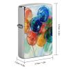 Custom Colorful Balloon Painting Lighter Case Personalized Metal Lighter Cover Holder Reusable Shockproof Protective Lighters Without Insert Gift for Men Women Dad Husband view 2
