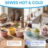 Honeydak 200 Pcs 5 oz Candy Color Paper Ice Cream Cups Bulk Multicolor Mini Paper Bowls Disposable Dessert Container for Summer Ice Cream Sundae Wedding Birthday Party Supplies view 3