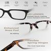LensCloud Reading Glasses for Women Men Square Tortoise, Blue Light Computer Readers with Spring Hinges, Stylish Readers(Tortoise.Grey Tortoise 1.75) view 4