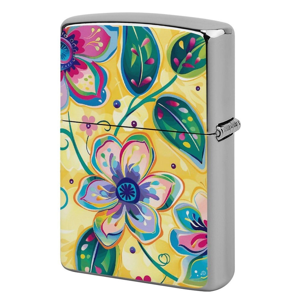 Custom with Green Circle Lighter Case Personalized Metal Lighter Cover Holder Reusable Shockproof Protective Lighters Without Insert Gift for Men Women Dad Husband