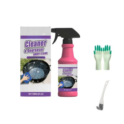 Cleaner & Degreaser Smoky Stains Grill Spray, 4 fl oz, Removes Burnt-On Grease for BBQ Grill, Stove Top, Drip Pans (1pcs)