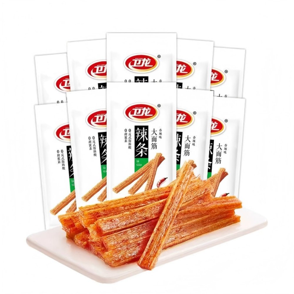 24g (24g*7) Spicy Strips,Spicy Gluten Latiao, Chinese Special Casual Snack Food