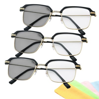 2026 New Automatic Color Changing Reading Glasses For WomenMen,Smart Autofocus Glasses For Near And Far (3pcs gold, Smart zoom)