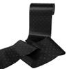 LEEQE Black Satin Ribbon with Rhinestone 6" x 25 Yards Shiny Heat Transfer Decorative Ribbon for Gift Wrapping Party Decoration Bouquets Hair Bows view 1