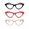 2SeeLife 3-Pack Premium Cat Eye TR-90 Reading Glasses for Women NarrowMedium Fit, Sturdy Frame, Spring Hinges, Stylish Readers, Black, Red, Clear Pink, +1.00 view 1