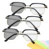 2026 New Automatic Color Changing Reading Glasses For WomenMen,Smart Autofocus Glasses For Near And Far (3pcs gold, 1.0) view 1