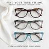 2SeeLife 3-Pack Large Cat Eye Reading Glasses for Women - Medium-Wide Faces, Durable Frame, Spring Hinges, Oversized Cateye Readers, Brown Tortoise, Rose-blue Tortoise, Turquoise, +1.50 view 4