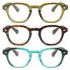 2SeeLife 3-Pack Retro Round Reading Glasses for Men & Women Narrow-Medium Fit, Premium Readers Spring Hinges, Solid & Sturdy, Olive Green, Brown Tortoise, Turquoise, +2.50 view 1