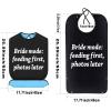 JNIAP Bride And Groom Bib Bride And Groom Bib For Wedding Day Bride And Groom Party Bibs Bride And Groom Clothing Protectors (Bride mode bib) view 2