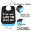 JNIAP Bride And Groom Bib Bride And Groom Bib For Wedding Day Bride And Groom Party Bibs Bride And Groom Clothing Protectors (Bride mode bib) view 3