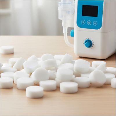 100 Pack Nebulizer Filters, Replacement Air Filter Sponge for Compressor Nebulizer, Universal Foam Intake Filter Accessories (0.8"0.6")