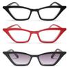2SeeLife 3-Pack Premium Cat Eye Reading Glasses for Women Narrow-Medium Fit, Sturdy Frame, Spring Hinges, Stylish Funky Readers, Black, Red, Sun Readers - Black, +1.00 view 1