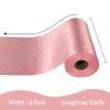 LEEQE Pink Satin Ribbon with Rhinestone 6" x 25 Yards Shiny Heat Transfer Decorative Ribbon for Gift Wrapping Party Decoration Bouquets Hair Bows view 2