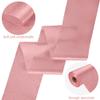 LEEQE Pink Satin Ribbon with Rhinestone 6" x 25 Yards Shiny Heat Transfer Decorative Ribbon for Gift Wrapping Party Decoration Bouquets Hair Bows view 3