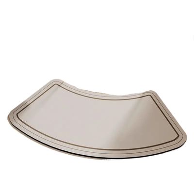 Curved Bathroom Mat Arc Bathroom Floor Mat, Toilet Fan-Shaped Diatom Mud Absorb Water Foot, Household Shower Room Door(04,40x80cm-A)