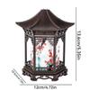 Zen Pavilion Lantern Aroma Diffuser & Night Light,2-in-1 160ml Essential Oil Diffuser with 2 Mist Modes,Zen Garden Humidifier Chinese-Style Decorative Night Light for Yoga, Meditation (Brown) view 2