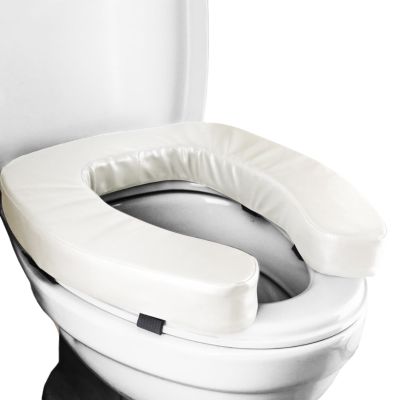 Padded Toilet Seat Riser for Seniors Safety Assistance Raised Toilet Seat Cushion for Comfort Elevation Bathroom Aid