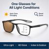 2026 Photochromic Multifocal Reading Glasses Men,Automatic Zoom Ultra-Light Reading Glasses High-Definition (2PCS-C,100) view 2