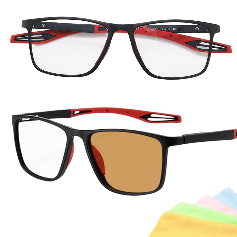 2026 Upgraded Multifocal Reading Glasses Smart Adaptive Technology,Progressive Smart Autofocus Glasses For WomenMen (Red B, 4.5)