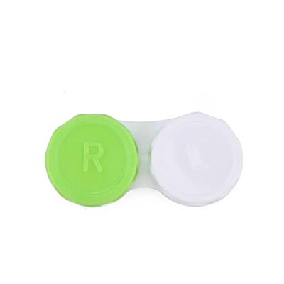 Gonehyu Contact Lens Cases 40 Pcs Candy Color Contact Lenses Box Tweezers Wholesale Lens Case For Travel Kit Holder Container(Green)