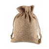 10pcs/lot Drawstring Linen Bags Pouches Big Size 15x20 17x23 20x30cm Home Storage Packaging Bag For Clothes(Deep beige,17x23cm (6.7x9.1in)) view 1