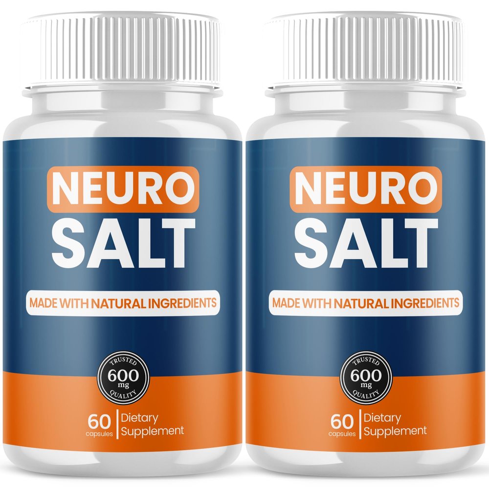 (2 Pack) Neuro Salt Capsules, Neuro Salt Brain Support Pills with Natural Ingredients, Advanced Formula NeuroSalt Maximum Strength Health & Wellness Support Vitamin for Women and Men (120 Capsules)