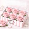 Confect Edible Flower | Edible Blush Pink Flower for cake decorations | Rose Cupcake Toppers | Cupcakes & Doughnut Toppers | Blush Pink Sugar Roses- Pack of 6 view 1