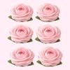 Confect Edible Flower | Edible Blush Pink Flower for cake decorations | Rose Cupcake Toppers | Cupcakes & Doughnut Toppers | Blush Pink Sugar Roses- Pack of 6 view 3
