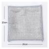 10-20PCS 25 * 25cm Magic Cleaning Cloth Thickened Double -Sided Metal Steel Wire Rags Kitchen Dish Pot Washdishing Cloths(10PCS,Single Layer) view 3