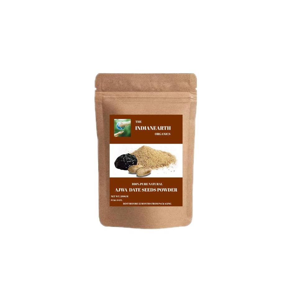 100% Pure And Organic Ajwa Dates Seed Powder 200gm (7oz.)